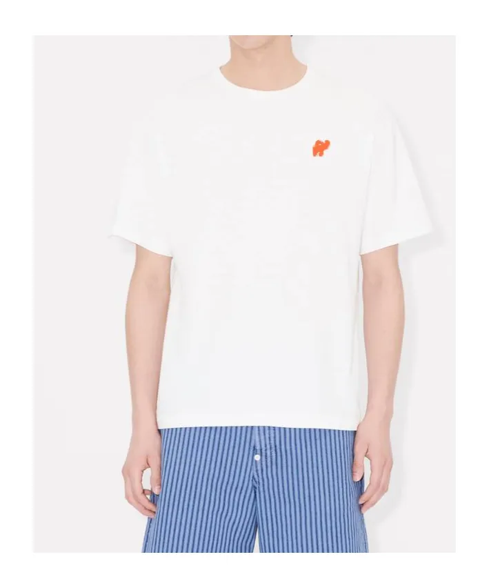 Oversized T-Shirt In Cotton Kenzo Elephant Logo