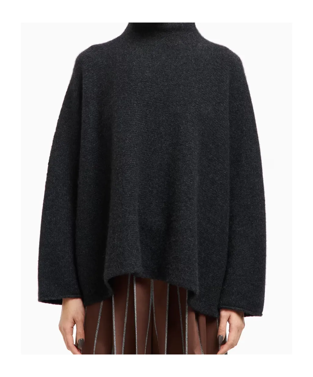 High-Neck Cashmere Sweater