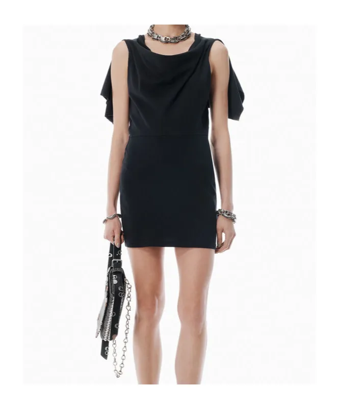 T By Alexander Wang Deconstructed Short Dress