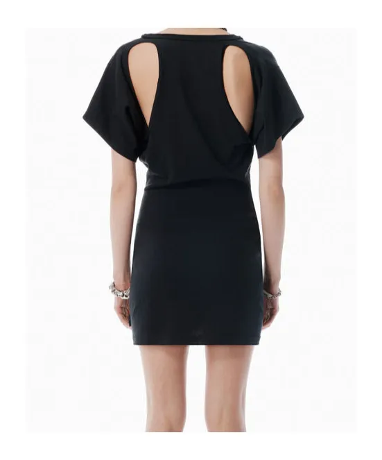 T By Alexander Wang Deconstructed Short Dress