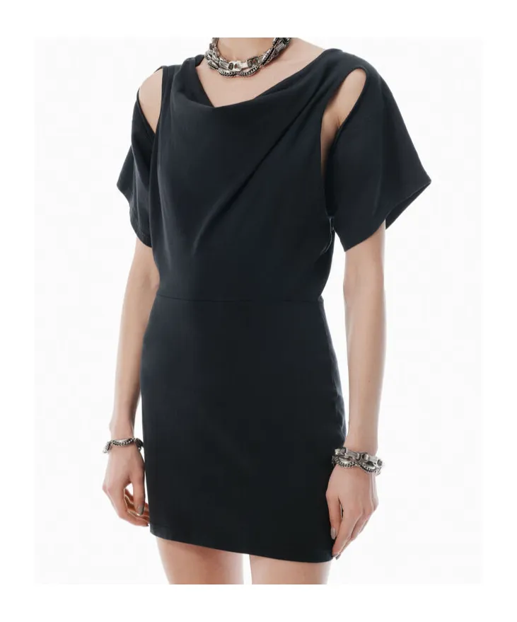 T By Alexander Wang Deconstructed Short Dress