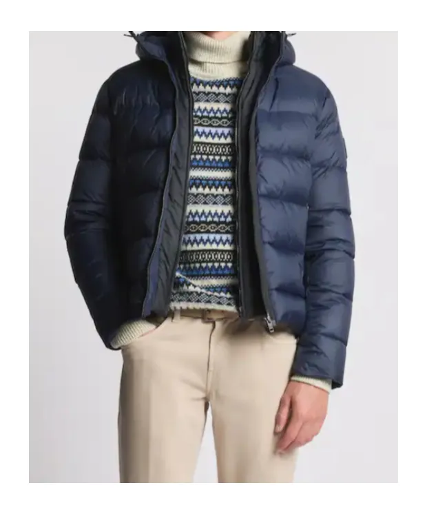 Fay Quilted Down Hooded Jacket