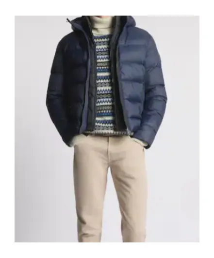 Fay Quilted Down Hooded Jacket