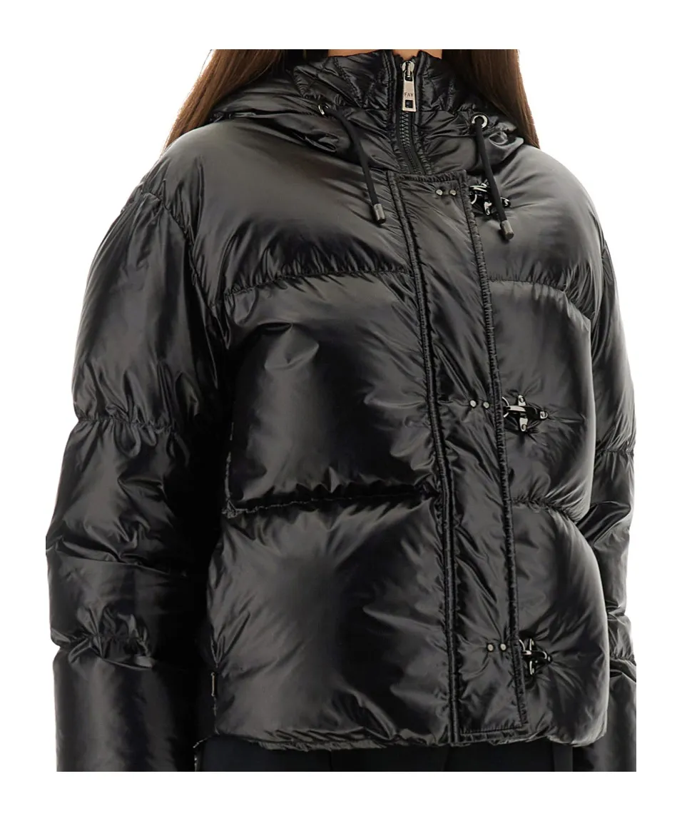 Fay Hooded Quilted Puffer Jacket