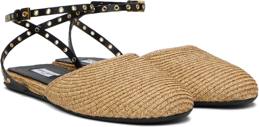 Paper Straw Ballet Flats