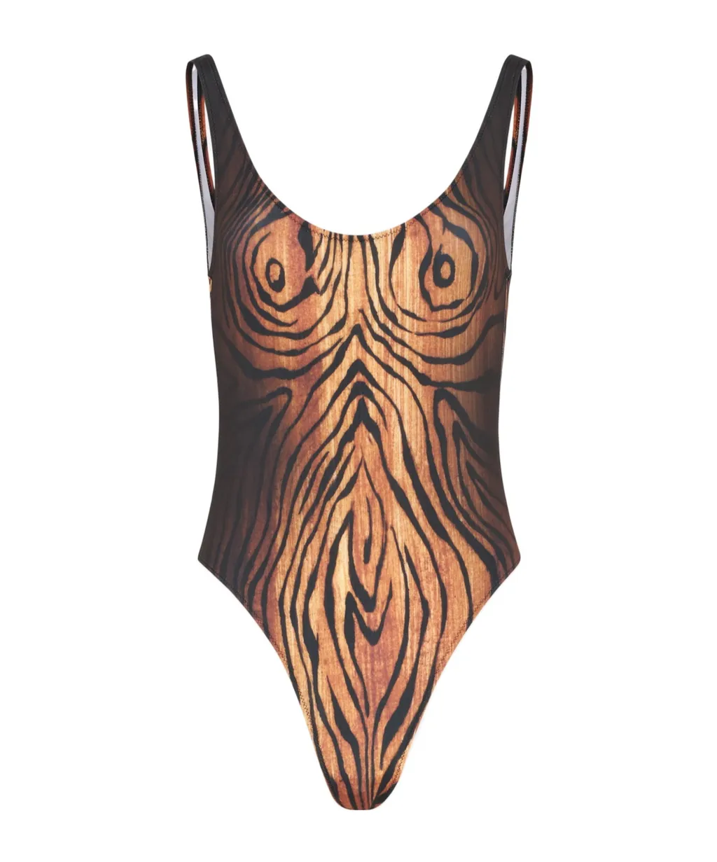 Jean Paul Gaultier High Cut One-Piece Swimsuit