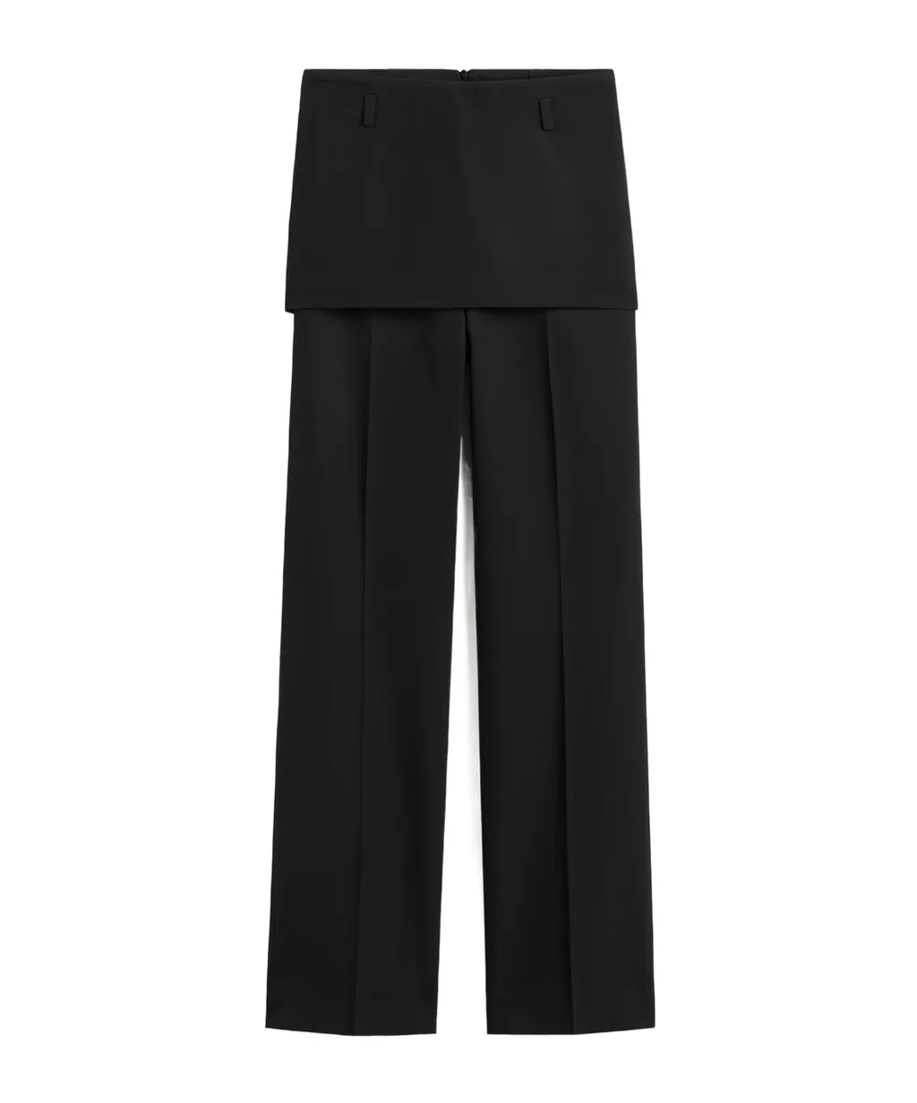Layered Skirt Trousers