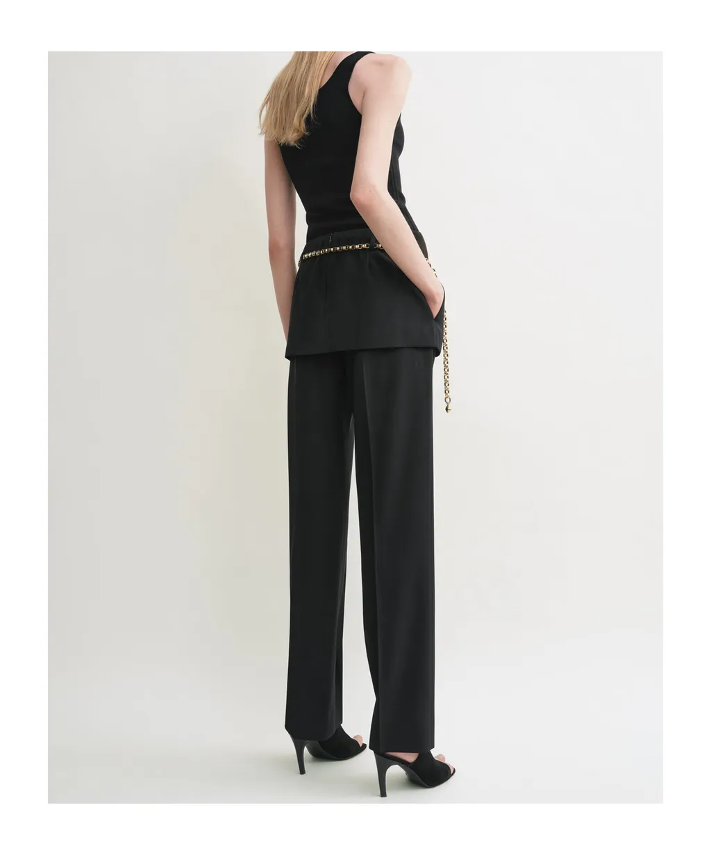 Layered Skirt Trousers