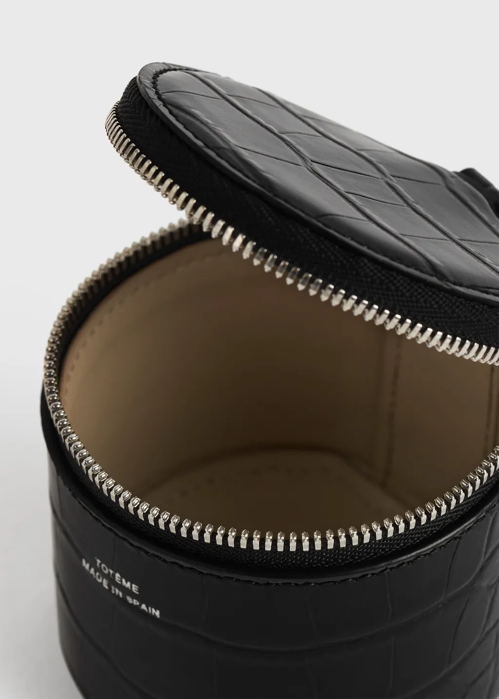 Crocodile-Embossed Jewelry Box
