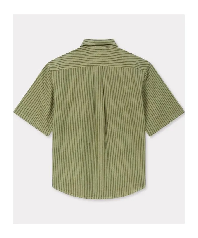 Short Sleeve Shirt In Cotton Linen Kenzo Coast Lines