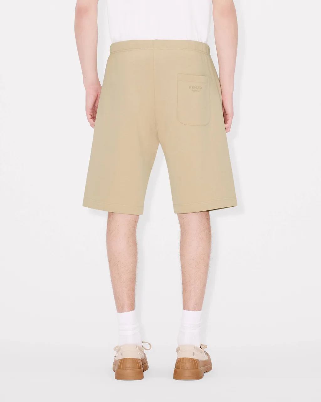 Embroidered Short In Cotton Kenzo Elephant Logo