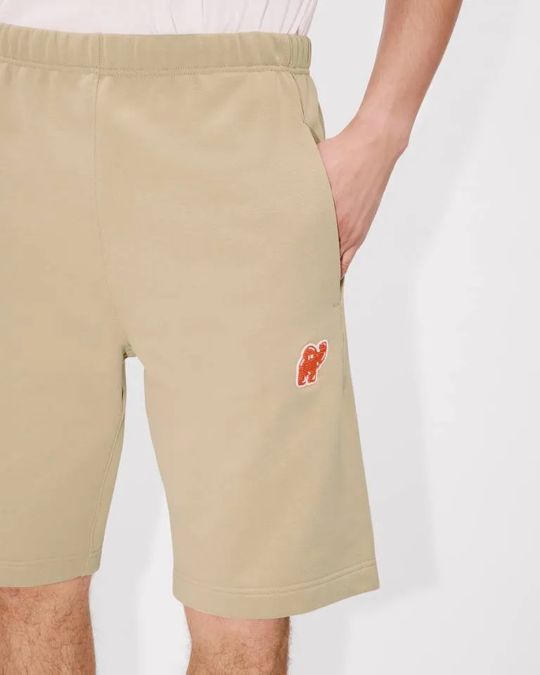 Embroidered Short In Cotton Kenzo Elephant Logo
