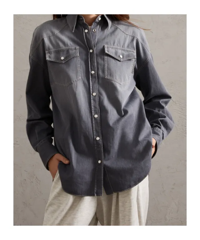 Grey Denim Shirt