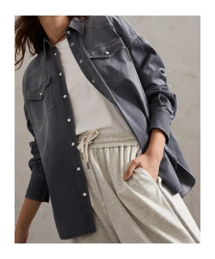 Grey Denim Shirt