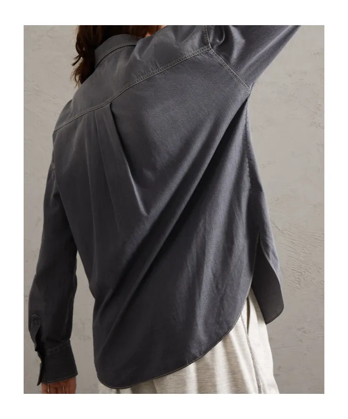 Grey Denim Shirt
