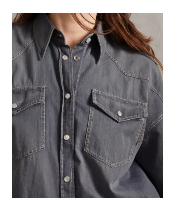 Grey Denim Shirt