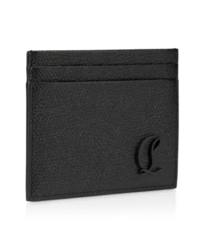 Christian Louboutin Mooncrest Logo Embroidered Card Holder