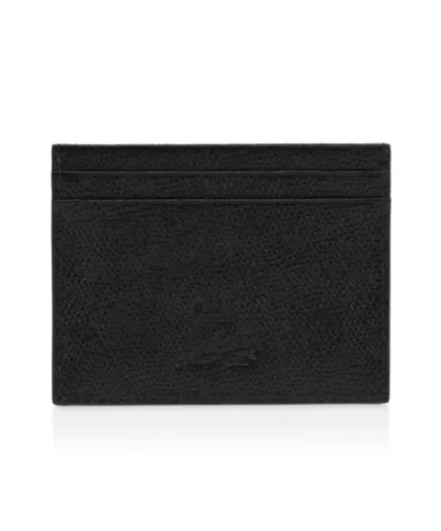 Christian Louboutin Mooncrest Logo Embroidered Card Holder