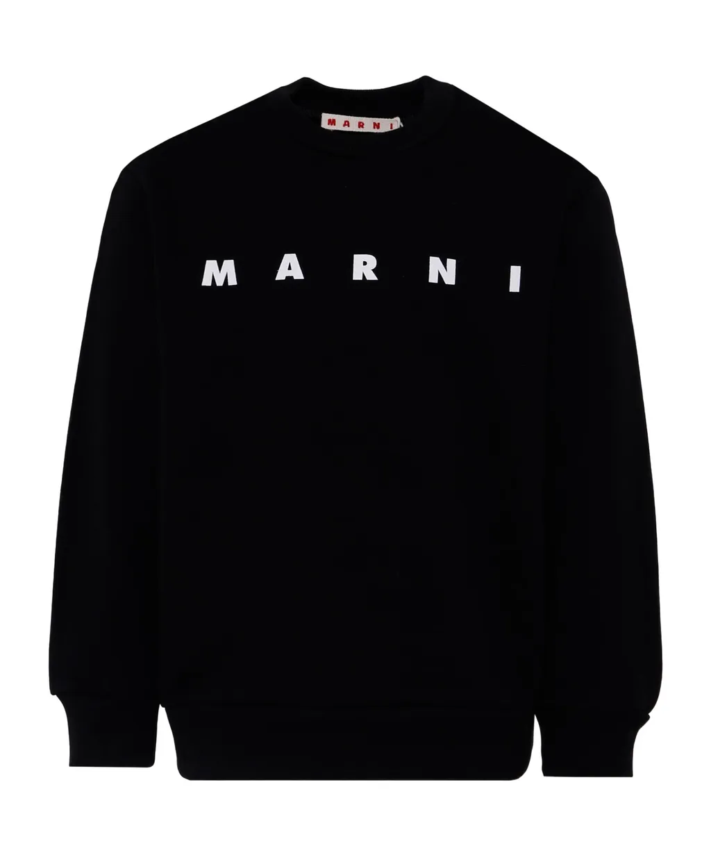 Marni Kids Logo-Printed Crewneck Sweatshirt