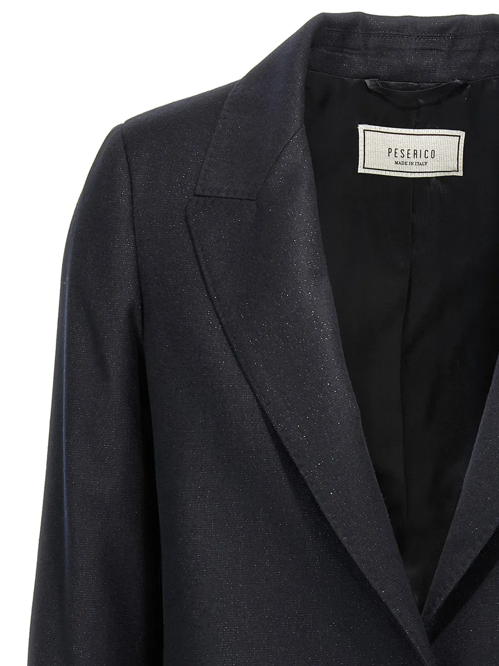 Peserico Lurex Single-Breasted Blazer