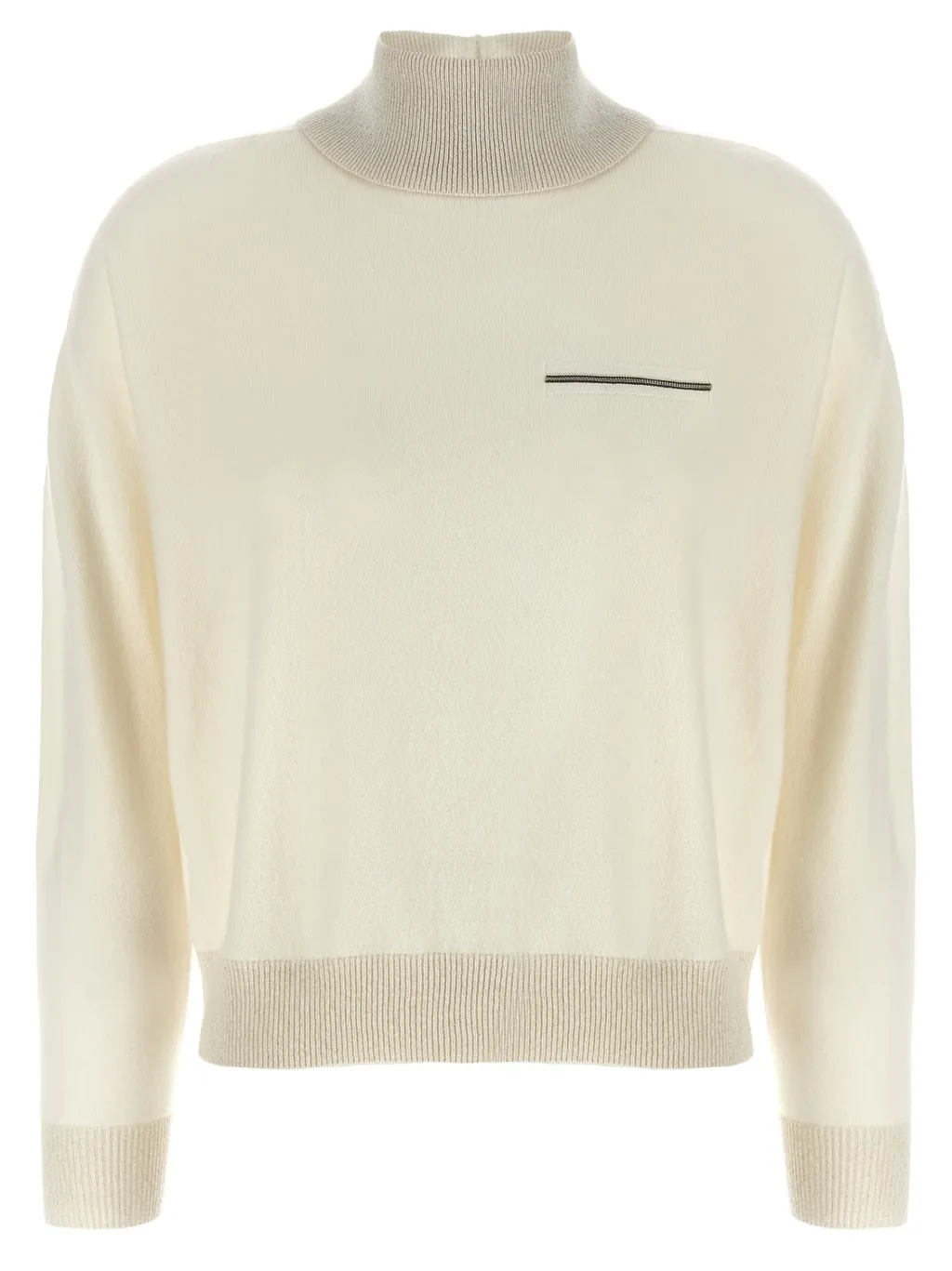 Peserico Lurex Detailed Turtleneck Sweater