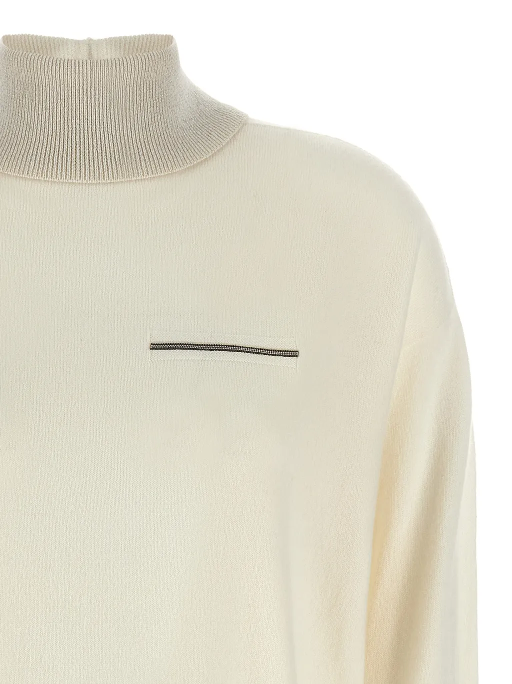 Peserico Lurex Detailed Turtleneck Sweater