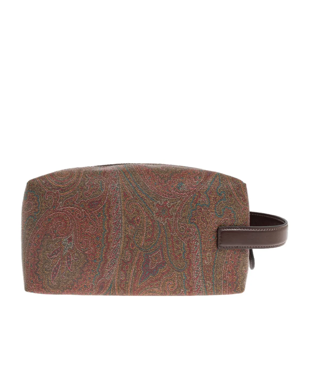 Embroidered-Logo Wash Bag