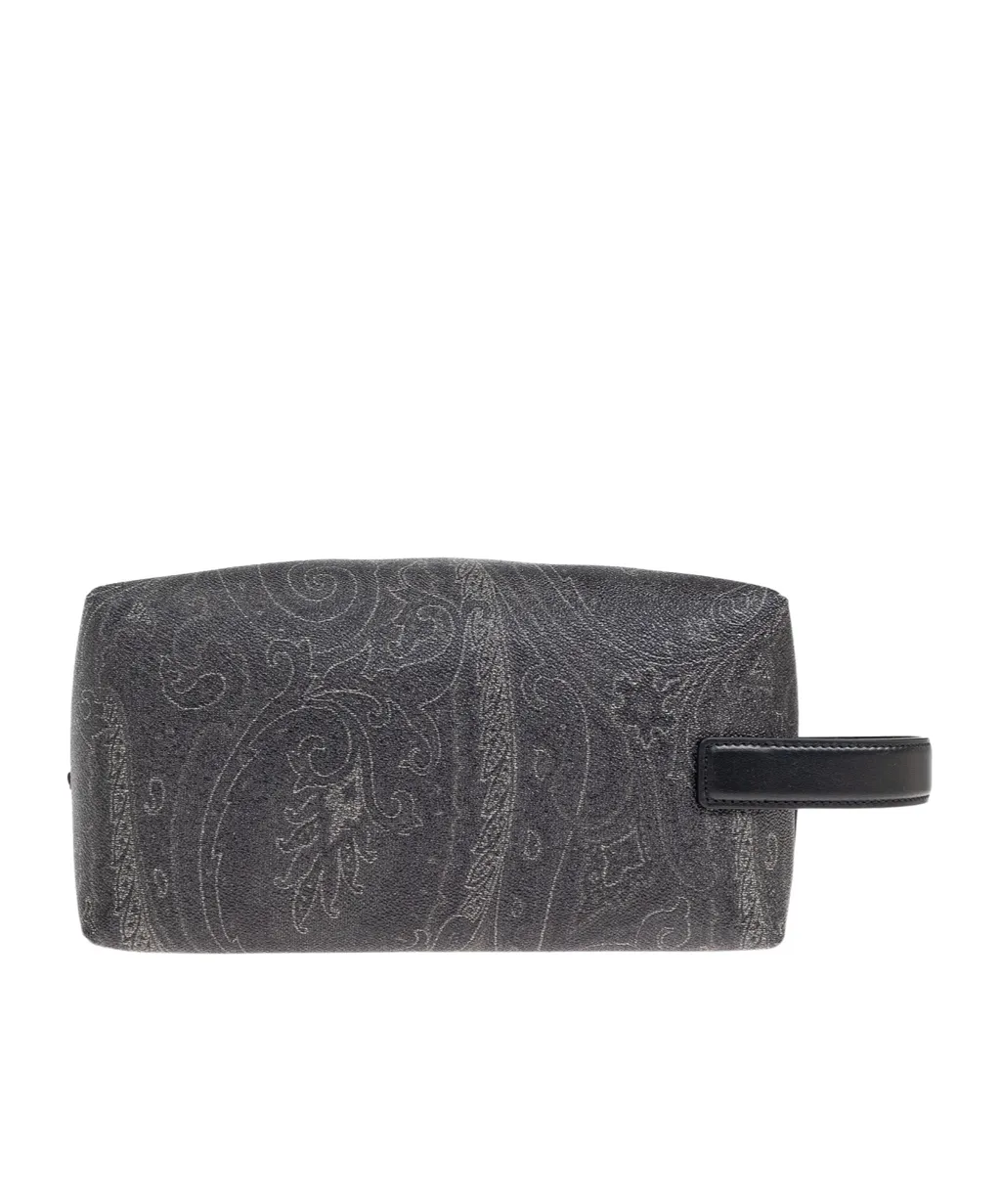 Etro Paisley Printed Pegaso Embroidered Wash Bag