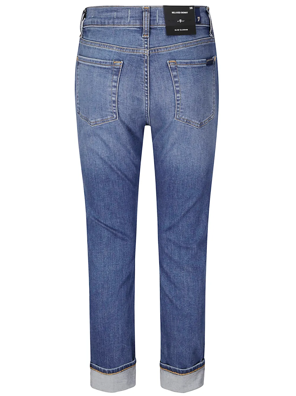 7 For All Mankind Relaxed Skinny Cuffed Jeans