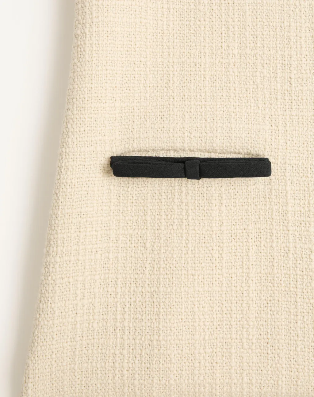 Bow-Embellished Tweed Dress