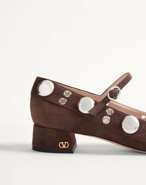 Valentino Vlogo Signature Eyelet Detailed Pumps