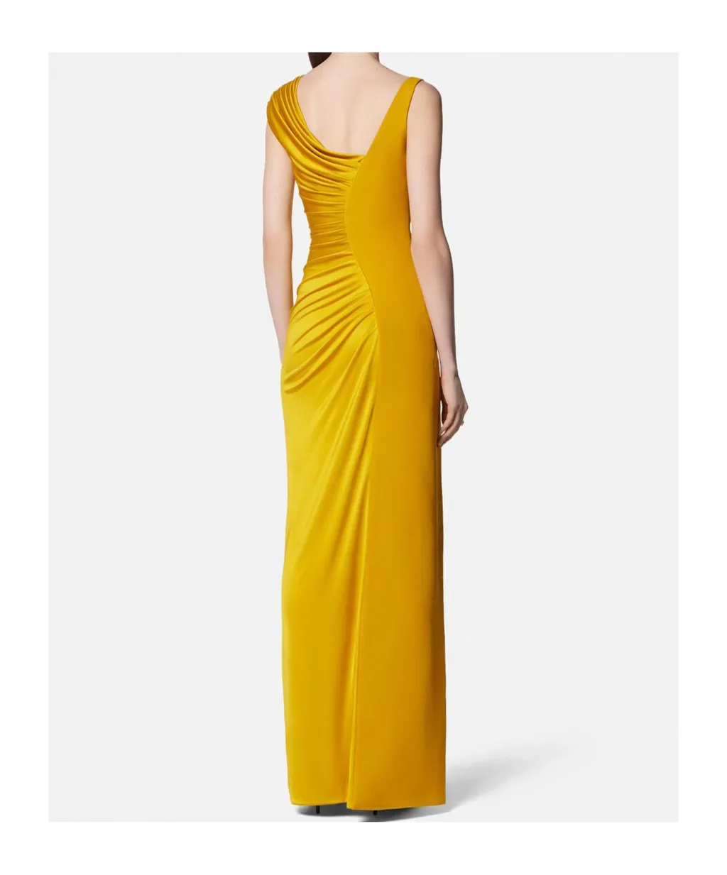 Versace Medusa '95 Draped Satin Gown