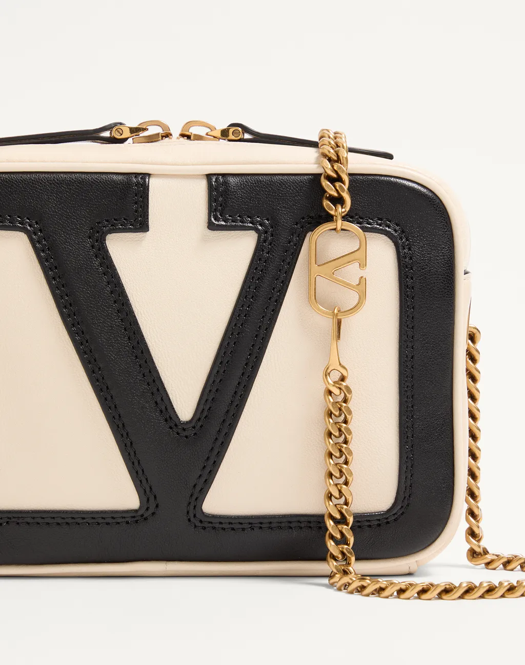 Valentino Vlogo Patch Zip-Up Crpssbody Bag