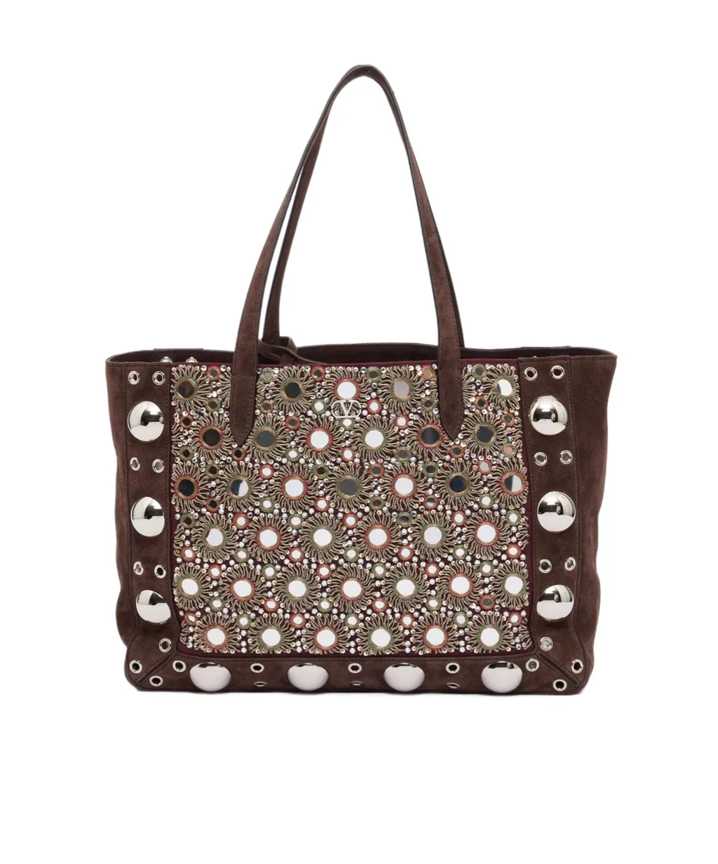 Valentino	NellcÔTe Eyelet Embellished Mini Tote Bag