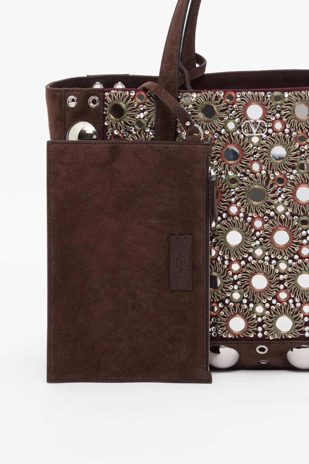 Valentino	NellcÔTe Eyelet Embellished Mini Tote Bag
