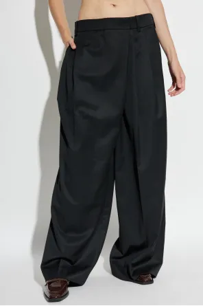 Black Cross-Over Trousers