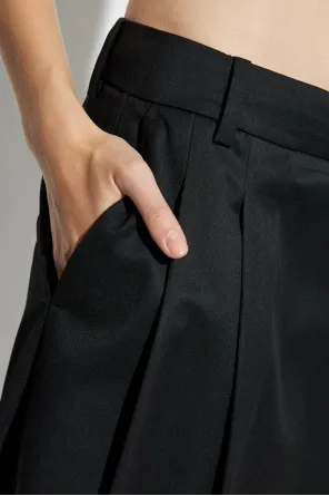 Black Cross-Over Trousers