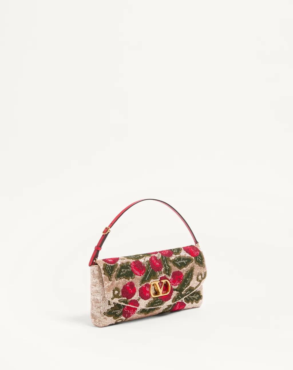 Valentino Garavani Devain Embroidered Small Shoulder Bag