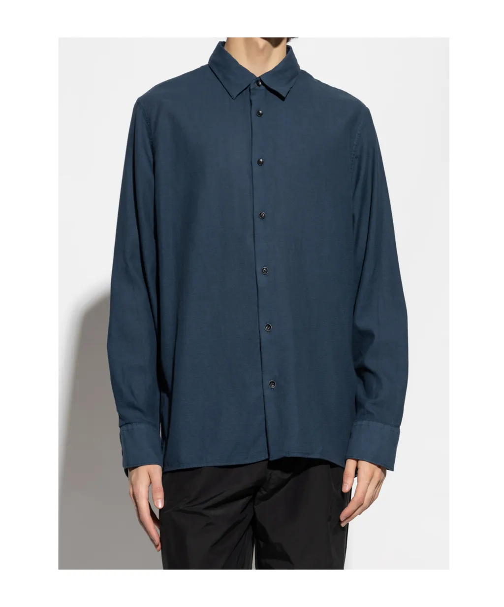 Textured Button-Up Shirt
