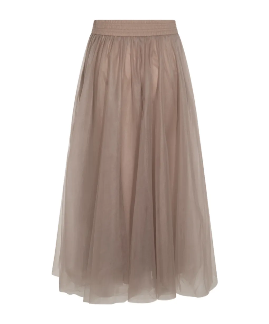 Fabiana Filippi Tulle Midi Skirt