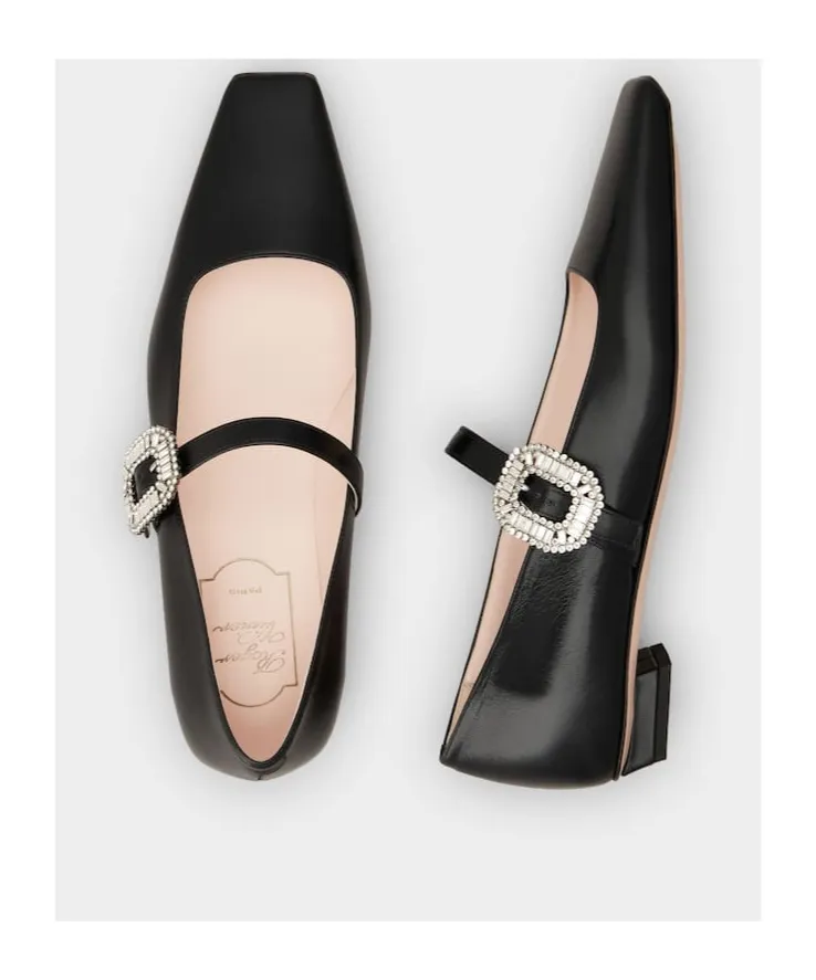 Roger Vivier Belle Vivier Mary Janes Flat Shoes