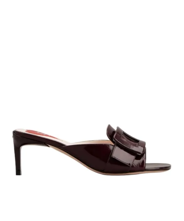 Viv' Canard Mules In Patent Leather