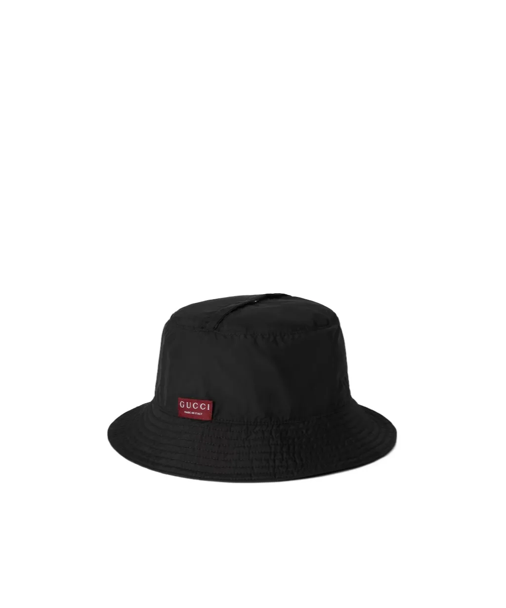 Reversible Gg Nylon Bucket Hat