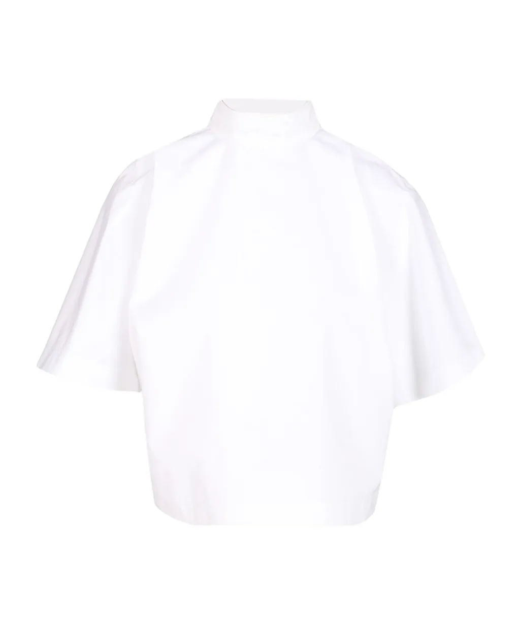 AlaÏA Short Sleeve Cropped Top