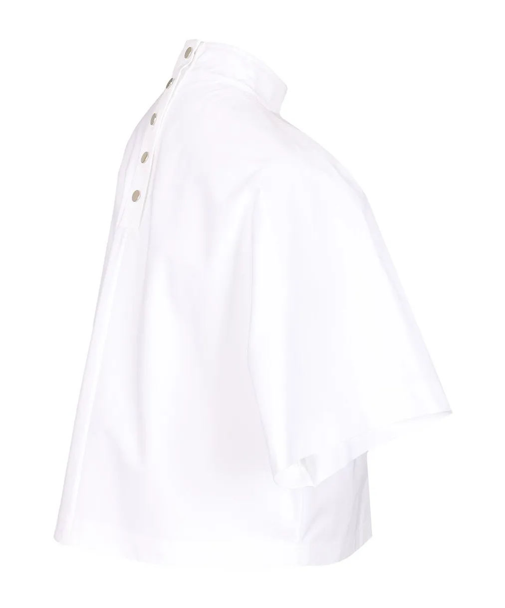 AlaÏA Short Sleeve Cropped Top