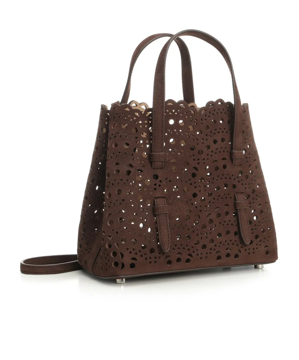 AlaÏA Mina 20 Cut-Out Top Handle Bag