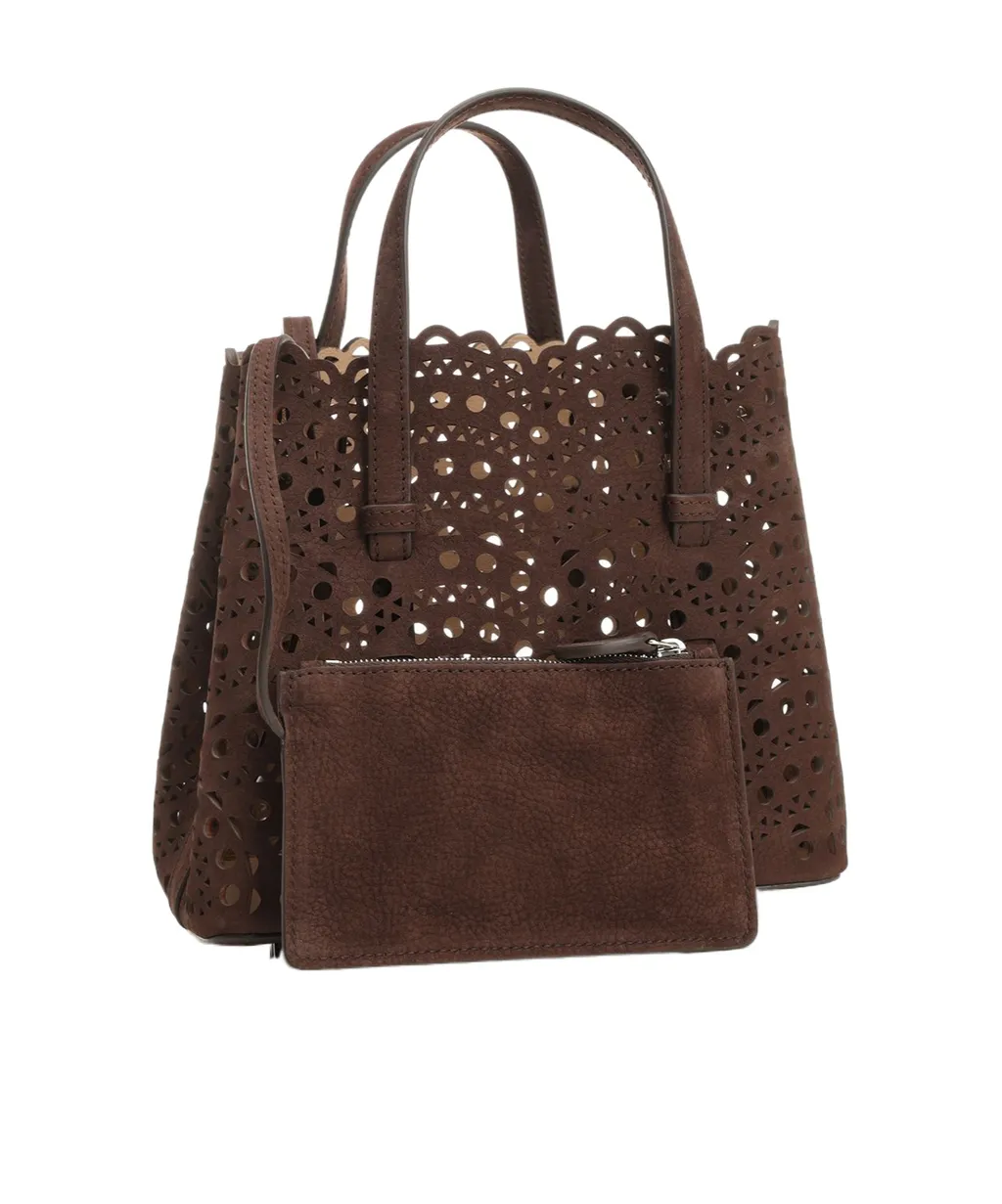 AlaÏA Mina 20 Cut-Out Top Handle Bag