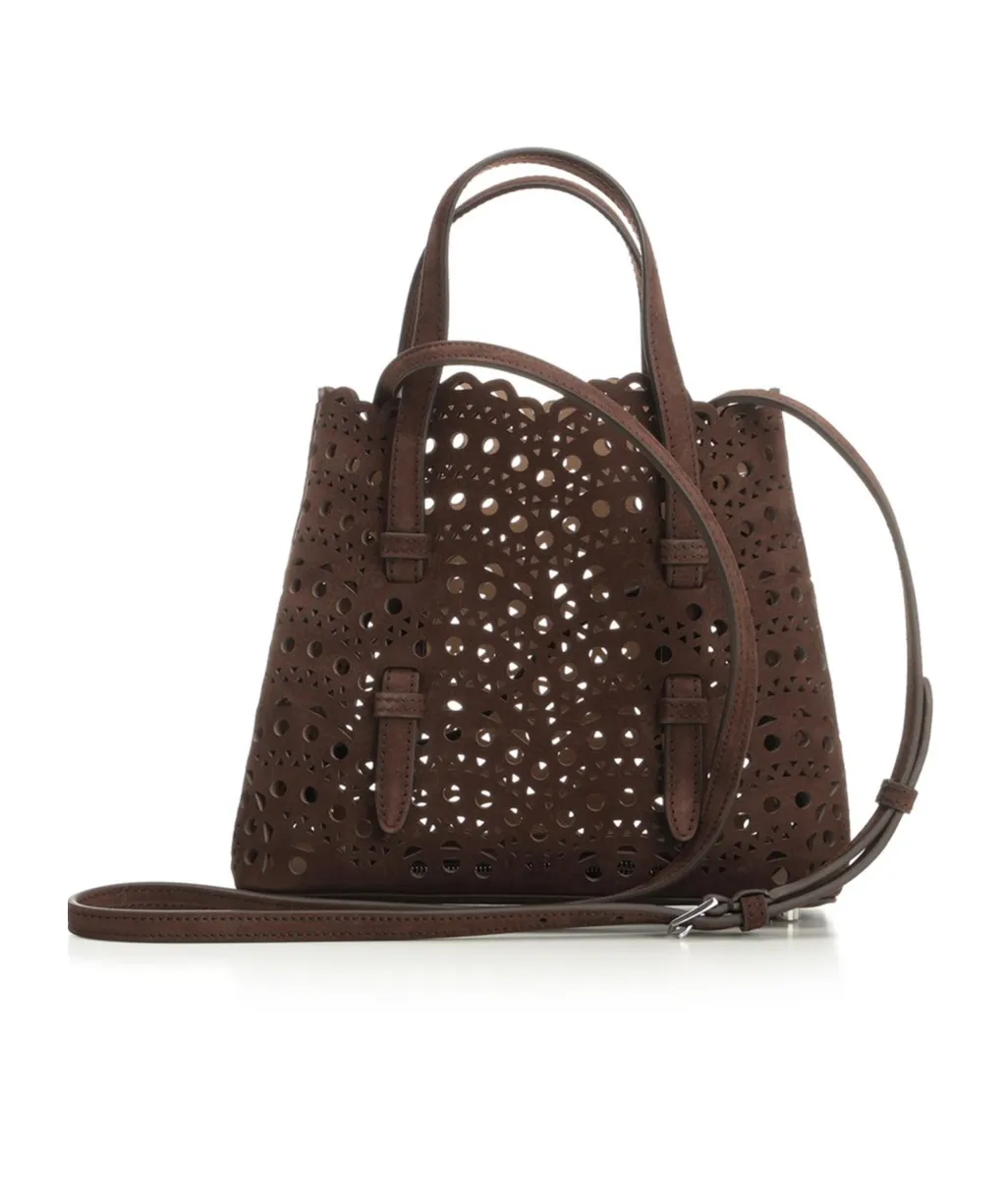 AlaÏA Mina 20 Cut-Out Top Handle Bag