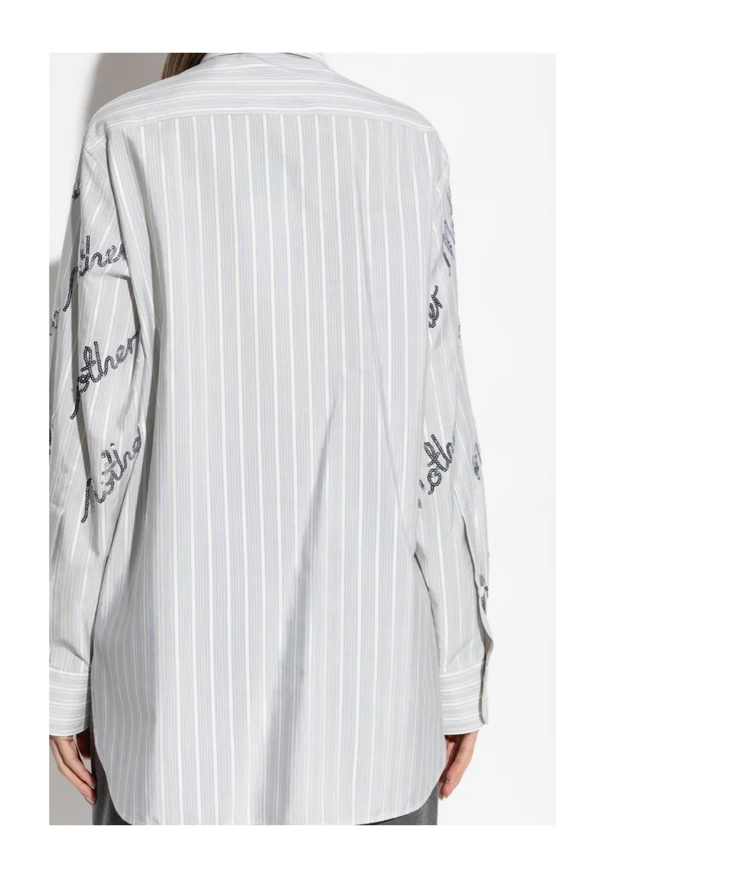 Stella Mccartney Sequin Embellished Striped Shirt