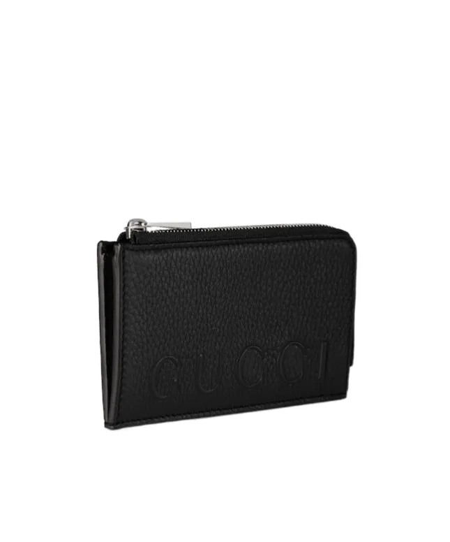 Zip Card Case With Logo